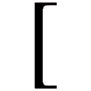 Código ASCII de «[» – Abre corchetes – Corchete izquierdo