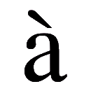 Código ASCII de «à» – Letra a minúscula con acento grave