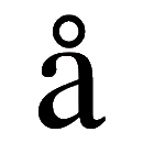 Código ASCII de «å» – Letra a minúscula con anillo