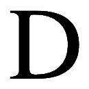 Código ASCII de «D» – Letra D mayúscula