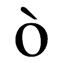 Código ASCII de «ò» – Letra o minúscula con acento grave