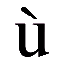 Código ASCII de «ù» – Letra u minúscula con acento grave