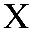 Código ASCII de «X» – Letra X mayúscula