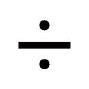 Código ASCII de «÷» – Signo de división