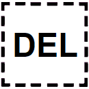 Código ASCII de «DEL» – Suprimir, borrar, eliminar