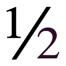 Código ASCII de «½» – Signo de un medio – Mitad – Fracción